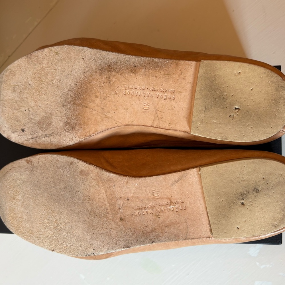 Freda Salvador Roma Ballet Flats in Camel - Picture 10 of 12